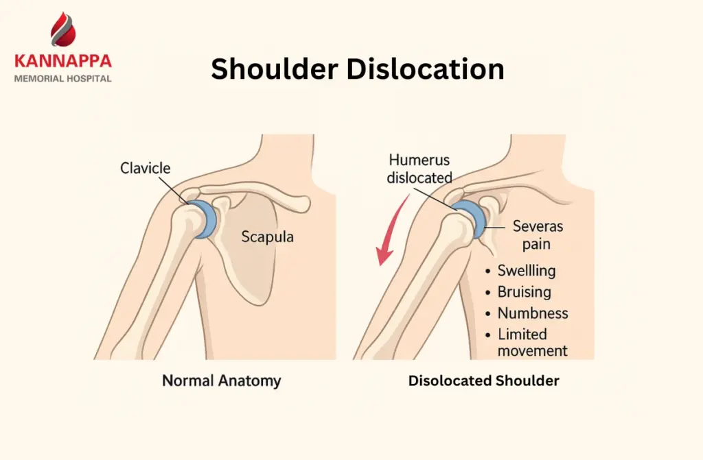 dislocated shoulder symptoms