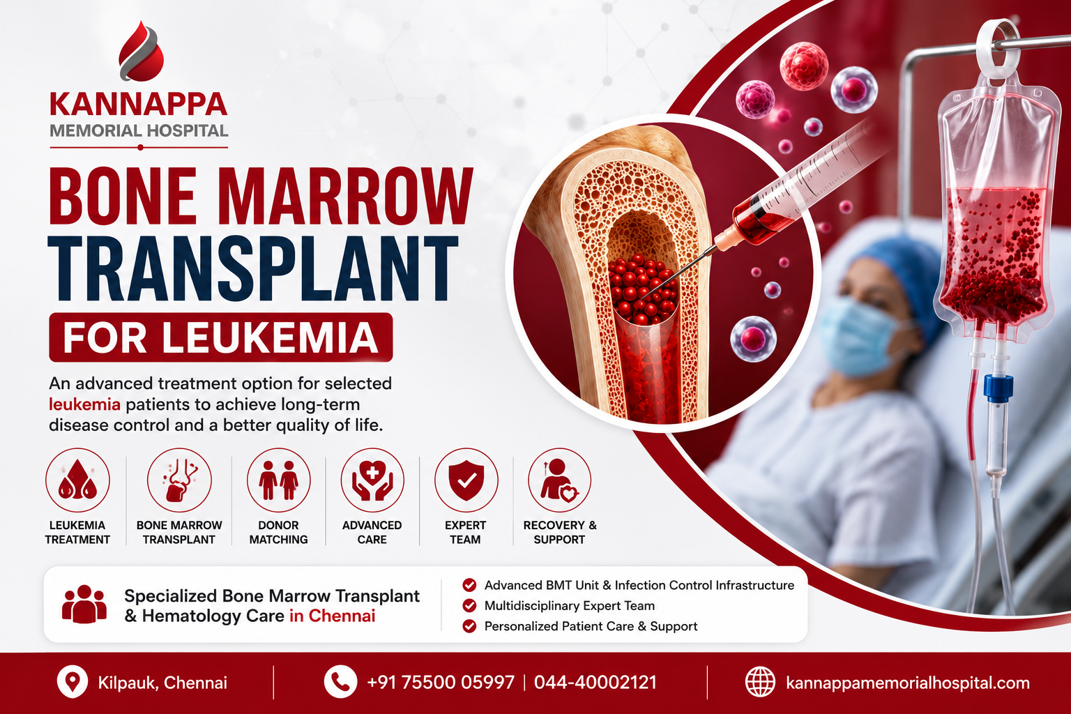 Leukemia Bone Marrow Transplant in Chennai: Treatment, Procedure, Recovery and Care